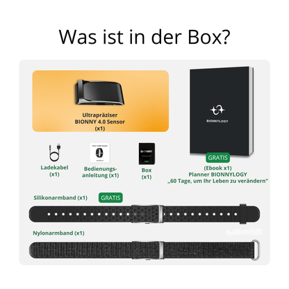 Bionny 4.0 – Das biometrische Gesundheitsarmband, das Ihren Körper besser versteht als Sie selbst.